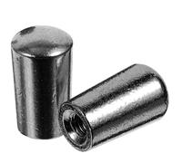 OFFIGAM Capuchons de Commutateur à Bascule pour Améliorer le Son Performance pour Guitare Électrique 2pcs en Métal Noir 3,5mm Filetage Profond