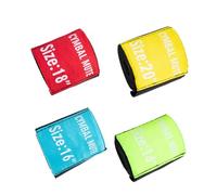 OFFIGAM Ceinture Sourdine pour Cymbale 4pcs en Polyester de Bruit Facile à Installer pour Pratique de Batterie Silencieuse