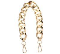 OFFIGAM Chaîne de Paquet à Main en Alliage Doré 40 Cm pour DIY Deux Boucles Détachables, Facile à Installer, Style Mode et Apparence Métallique Simple