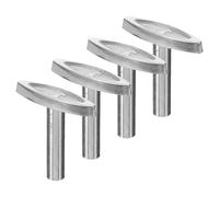 OFFIGAM Clés de Remontoir en Fer Argenté pour Boîte à Musique, Lot de 4 Pièces, Accessoires DIY Stables pour Mécanisme de Boîte à Musique, pour Créer et Réparer