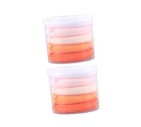 OFFIGAM Coffret De Houppettes Fluffy Pour Maquillage Outils De Beauté Avec Ruban Applicateurs Doux Pour Poudres Minérales Et Pour Filles Et Femmes Couleurs Aléatoires