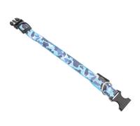 OFFIGAM Collier Lumineux pour Chien à LED Batterie Bouton Remplaçable, Design en Nylon Solide et Apparence Élégante, pour Promenades Nocturnes en Toute Sécurité