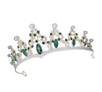 OFFIGAM Couronne de Mariée en Alliage de Zinc et Perles Imitation, Design Élégant et Robuste, pour Mariage à L'église ou Bal de Fin D'année