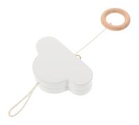 OFFIGAM Crèche Mobile Bébé Musical pour Bébé en Bois Blanc Mobile de Berceau Nuage Apaisant et Léger -né