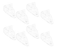 OFFIGAM Crochets pour Stores Vénitiens 8pcs en Plastique Léger, Facile à Transporter, Ensemble de Fixations Pratiques pour Fenêtres sans Perçage