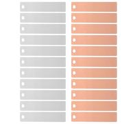 OFFIGAM de Bandes de Cuivre et Zinc Haute Stabilité 30 Paires Électrodes Réutilisables pour Expériences Électrochimiques pour Projets Électroniques et Activités DIY