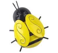 OFFIGAM Décoration Murale Originale et Vivante Abeille en Fer Effet 3d, Décor Suspendu Sculpture Murale Extérieure pour Jardin et Fêtes