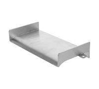 OFFIGAM Déversoir Moderne Extérieure Inoxydable de Cascade en Acier Argenté, Robuste Flux d'eau Lisse, pour Piscine et Patio