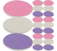 OFFIGAM Disques de Ponçage avec Boîte de Rangement 60pcs pour Lime Électrique Exfoliation des Callosités, Feuilles Abrasives pour Manucure Pédicure Usage Salon ou Maison