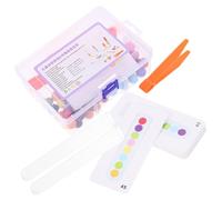 OFFIGAM Éducatif Motricité Fine pour Garçon Fille Ans Pinces Tubes Perles Colorées Développement Coordination Main-œil et Concentration Cadeau Garçon Fille Éducatif Montessori
