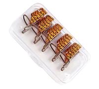 OFFIGAM Formes Extension Ongles Réutilisables en Aluminium Or, Guide Précis et 5 Pièces pour Nail Art Gel à Domicile Entre Amis