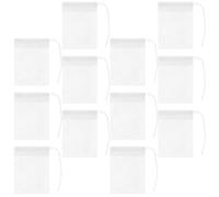 OFFIGAM Infuseurs à Thé Faciles à Ouvrir et Fermer 100 Sachets en Non-tissé Blancs Cordon pour pour Infusion de Thé en Vrac et Médecine Chinoise