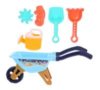 OFFIGAM Jouet Brouette Ensemble De Jouets De Sable pour Enfants 6 PièCes De Plage D'ExtéRieur ColoréS Et RéSistants pour ÉColes Parcs Et Plages 14.17X5.91X5.51In