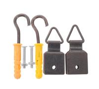 OFFIGAM Kit de Fixation pour Stores en Bambou en Fer, Support de Lève-Rideau