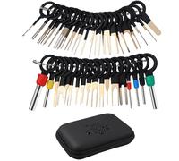 OFFIGAM Kit D'outils de Retrait de Bornes Électriques 76 Pièces en Acier Inoxydable Paquet de Rangement, Facile à Utiliser pour Câblage Automobile en Multiples Occasions