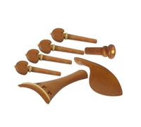 OFFIGAM Kit Violon 4/4 en Bois de Jujube Comprenant Mentonnière Confortable et Pique Cheville de Violon Facile à Installer en Design Classique