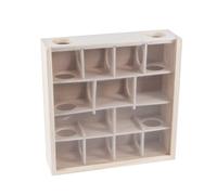 OFFIGAM Labyrinthe avec Effet Molaire et Activité pour Hamster et Souris en Bois Tunnel Beige Adorable pour Cage ou Boîte de Tri