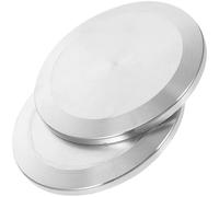 OFFIGAM Lot de 2 Bouchons de Finition Inoxydable 304 en Acier Inoxydable, Étanchéité Non Permanente, Connexion Facile à Nettoyer pour L'industrie Alimentaire Boissons