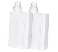 OFFIGAM Lot de 2 bouteilles de lessive rechargeables de 1000 ml - Récipients vides pour la maison, l'hôtel, le restaurant - Design dense pour liquides et sous-bouteilles pour le stockage de lotion