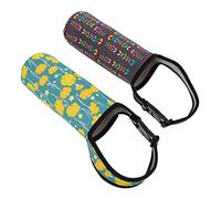 OFFIGAM Lot De 2 Gobelets Réutilisables Housse Simple Chauffe-Biberon Sacs Porte-Bouteille Pochette pour Bouteille Tissu De Plongée