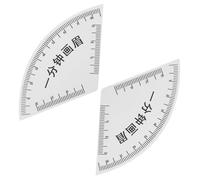 OFFIGAM Lot de 2 Règles à Sourcils en Pvc Transparent, Outil de Cartographie Précis pour Maquillage Permanent, Pochoir Guide de Mise, pour Dessin Symétrique des Sourcils et Maquillage