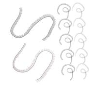 OFFIGAM Lot De 20 Faux Cils Pour Poupées Artistiques 0,4 x 20 Cm Nylon Noir Et Marron Pour Loisirs Créatifs Et Fabrication De Poupées Diy