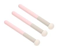 OFFIGAM Lot de 3 Éponges Correctrices Maquillage Taille Longue en Latex Blanc, Tête D'éponge Ronde, Applicateur Correcteur Polyvalent pour Maquillage Sec et Humide, Outils pour Femme