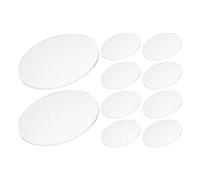 OFFIGAM Lot de 30 Cache-ampoules de Projecteur en Acrylique Transparent, Forme Ronde Plate, Style Élégant, Haute Transmission Lumineuse, pour Espaces de Vie Modernes