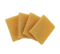 OFFIGAM Lot de 4 Gommes Rondes en Caoutchouc Jaune pour Nettoyage Facile, Gomme Professionnelle pour Retirer Fluide de Masquage Aquarelle, Outil Léger et Portable