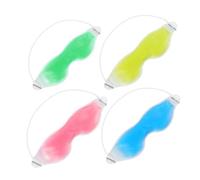 OFFIGAM Lot De 4 Masques De Gel Rafraîchissants Yeux, Compresses Froides Multicolores, Format Compact, Réutilisables, Relaxation, Contemplation Et Sommeil