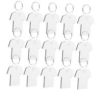 OFFIGAM Lot De 40 Porte-clés Vierge En Mdf Pour Sublimation Porte-clés à Personnaliser Artisanat Diy Pour Présents Événements Et Souvenirs