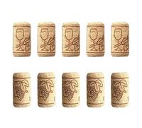 OFFIGAM Lot de 50 Bouchons en Liège Naturel pour Bouteille de Vin, Couvercle D'étanchéité Droit et Réutilisable, pour Bar, Préserve le Goût et Empêche L'oxydation