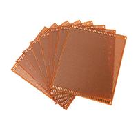 OFFIGAM Lot De 8 Cartes D’essai PCB 15x18 Cm en Bakélite, Carte De Circuit Imprimé Simple Face, Prototypage Électronique DIY pour Expériences Et Alimentations De Circuits Électrique