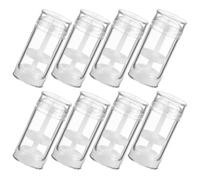 OFFIGAM Lot de 8 Flacons Vides pour Déodorant 30ml en Plastique Blanc Rechargeables et Portables, Tubes à Torsion pour Fabriquer Vos Propres Déodorants la Maison