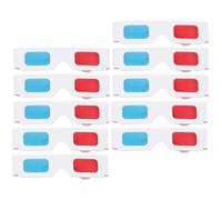 OFFIGAM Lunettes 3D pour des Films et en 3D Lot de 10 en Papier Confortables et Stylées pour Garçon et Filles