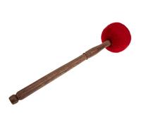 OFFIGAM Maillet Pour Bol Chantant Tibétain En Laine Feutrée Rouge, Taille Moyenne, Accessoire De Contemplation Pour Yoga Et Musique Zen, Bâton De Percussion Népalais Portable