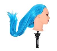 OFFIGAM Mannequin Coiffeur Synthétique Pour Formation Tête Exercice Coiffure Pour Étudiants Esthétique Et Stylisme Capillaire Accessoire Pratique Pour Apprendre à Coiffer Et Créer