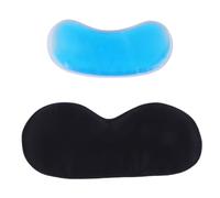 OFFIGAM Masque de Sommeil en Soie Noire Double Face, Confortable et Occultant, pour Dormir, Fonction Chaud et Froid pour Soulager les Yeux