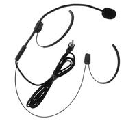 OFFIGAM Microphone de Tête de Chant Léger et Solide Casque Noir en Plastique et Mousse, pour Performance Scénique et Présentation en Public