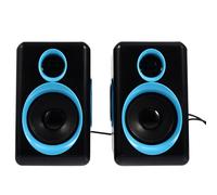 OFFIGAM Mini-Enceinte USB 2.0 Anti-interférence en Abs pour Ordinateur Portable et Pc, Boîte à Sons Compacte 2 Pièces pour Téléphone Mobile et Voiture