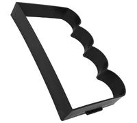 OFFIGAM Moule à Béton pour Allée de Jardin 43x26 Cm, PVC Noir, Moule à Pas Japonais pour Jardin, Accessoire de Jardin pour DIY et Jardins