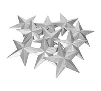 OFFIGAM Moule en Étoile à Cinq Branches en Fer Argenté, 10 Pièces Robustes pour Création de Reliefs DIY, Accessoires D'estampage en Fer Forgé pour Projets Artistiques