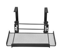OFFIGAM Organisateur de Câbles Noir sous Bureau en Acier Carbone Design Polyvalent, Supporte des Charges Lourdes, Réglable de 4,5 à 8,5 Cm, pour Tables D'artistes et Studios