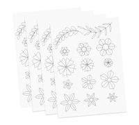 OFFIGAM Outils de Quilling en Bois Beige 4pcs, Feuilles de Réglage de Positionnement Papier Résistantes et Créatives pour Travaux Manuels DIY
