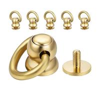 OFFIGAM Paquet à Main Lot de 6 Rivets en Laiton Anneaux d Rotatifs à 360 Degrés Fixation Sécurisée et Réglage Complet pour Accessoires de Bagages pour Artisanat DIY