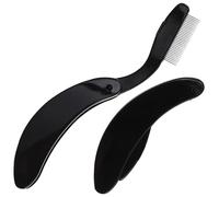 OFFIGAM Peignes à Cils et Sourcils en Acier Inoxydable Portable 2 Pièces, Outil de Maquillage Réutilisable pour Séparation des Cils, Usage Professionnel et Domestique