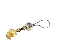 OFFIGAM Pendentif Tigre en Jade et Laiton pour Téléphone Portable, Accessoire de Décoration Suspendue, Peut être Utilisé comme Bracelet ou Ornement pour Paquet