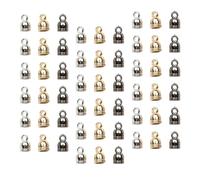 OFFIGAM Perles d'Espacement en Plastique 300Pcs pour DIY Bracelets et Colliers Entretoises Cloche Vintage 4Mm Trou Accessoires de Bijoux Artisanaux