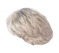 OFFIGAM Perruque Synthétique Blonde ou Noire Courte et Lisse pour Femme Adulte et Facile à Coiffer