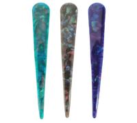 OFFIGAM Pinces à Cheveux Élégantes et Modernes Lot de 3 en Acrylique pour Femme Adaptées aux Cheveux Épais et Fins, pour Mariage et Cérémonies